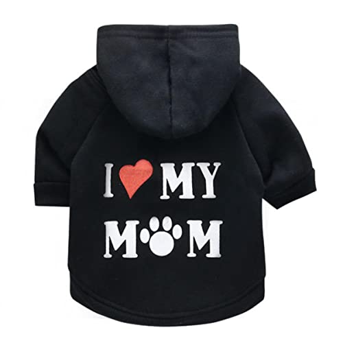 Winter Warme Hundebekleidung für kleine mittlere Hunde Haustiere Hoodies Pullover Kleidung Chihuahua Welpen Katze Kostüm Mantel XS-XL von DACCU