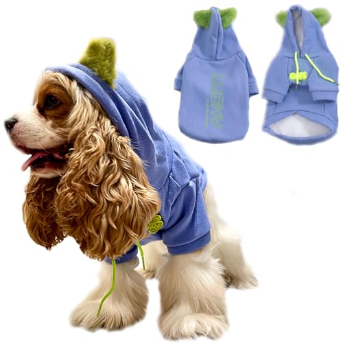 Hunde-Kapuzenpullover, kariert, für kleine Hunde, Jungen, Mädchen, Winter-Hunde-Kapuzenpullover für kleine, mittelgroße und große Hunde und Katzen (Größe XL) von DADAiBALL