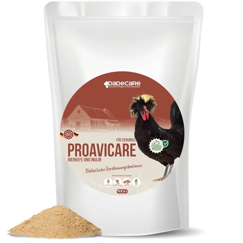 DADECARE Proavicare Bierhefe mit Pro und Prebiotika, verbessert die Darmflora, mit Vitamin B, Hühner, Geflügel und Exotik, reich an Mineralien und Aminosäuren von DADECARE