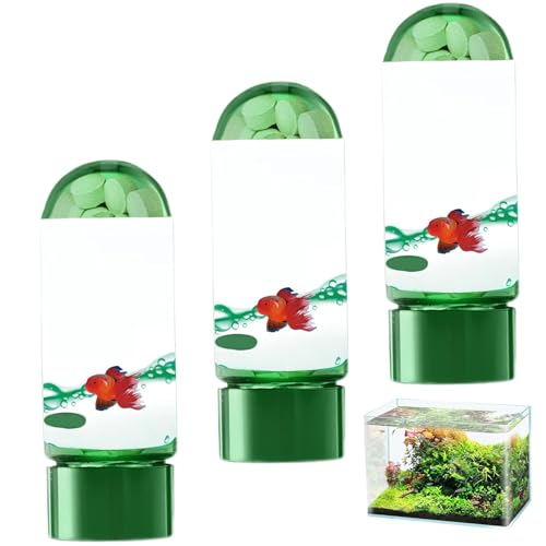 3 Flaschen Wasser reinigen Tabletten leistungsstarke Aquariumwasserreinigungstabletten Iodtabletten Multifunktionale Wasserreiniger Tabletten für Fischtank von DAGLLGEW