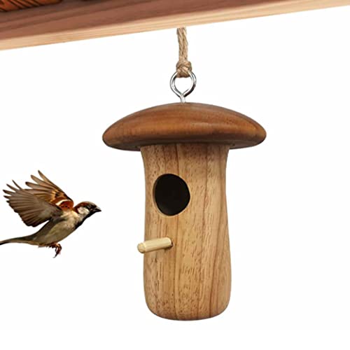 Hummingbirdhaus Holzvogel Nisthaus 1 Zoll Loch 4,7 x 3,7 Zoll..Vogelnest für Gartengeschenke von außen 1 PC Garten Frühlingsdekoration von DAGLLGEW