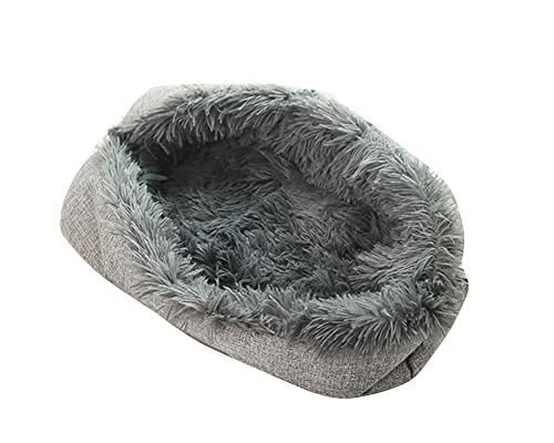 DAIHAN 2 in 1 Plüsch Flauschige Katzenbett Hundebett Weiche Decke Kissen Haustier kissenauflage Katzendecke Haustierbett Katzenmatte Abnehmbare Katzensofa Hundesofa Katzendecke für Kätzchen Welpen von DAIHAN