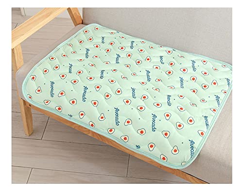 DAIHAN Cartoon gedruckt Haustier Kühldecke Kühlpad Gel-Hund Katze Bett Ungiftig Eisseide Selbstkühlende Matte Schlafmatratze Kühlmatte rutschfest Hundebett für Kennel Schlafsofa Boden 1 L:55 * 70cm von DAIHAN