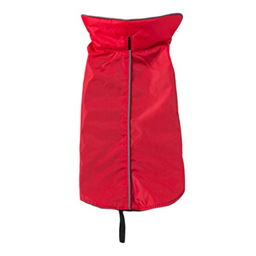 DAIHAN Hundemantel Hundejacke wasserdichte für Hunde, Reflektierende Wintermantel Warm Mantel Jacke Winddicht Hundebekleidung Warme Haustier Outfit Kleidung,Rot,XL von DAIHAN