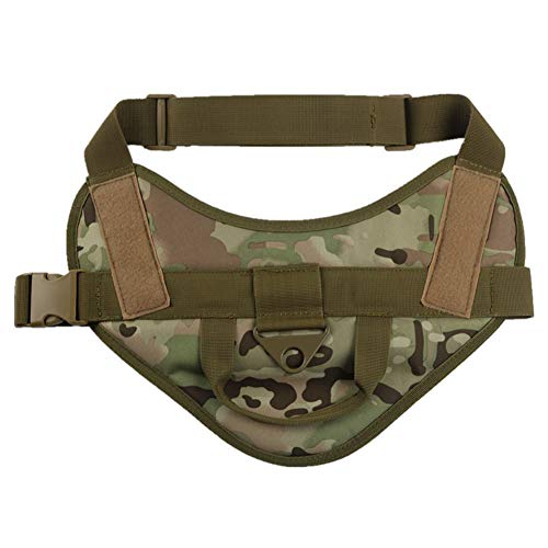 DAIHAN Militärdienst Hundeweste und Taktische Nylon Hundeleine Hundegeschirr Leine mit Griff für kleine und große Hunde Training Wandern Outdoor Sport CPMC L von DAIHAN