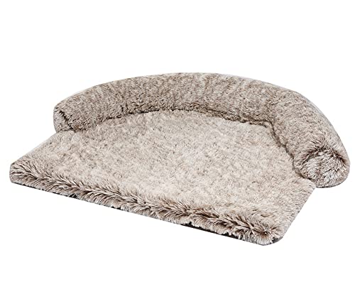 DAIHAN Plüsch Hundebett Sofaschutz Hundebett Couch Hundematte Plüsch Abnehmbar Decke für Haustiere Hundekorb, Ultraweicher Sofakissen Katzenbett Haustierbett für kleine und mittlere Hunde von DAIHAN