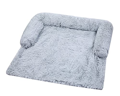 DAIHAN Plüsch Hundebett Sofaschutz Hundebett Couch Hundematte Plüsch Abnehmbar Decke für Haustiere Hundekorb, Ultraweicher Sofakissen Katzenbett Haustierbett für kleine und mittlere Hunde von DAIHAN