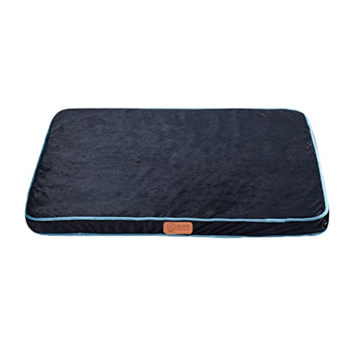 DAIHAN Hundebett für Grosse/Mittlere/Kleine Hunde mit Abnehmbarem Waschbar Bezug, Atmungsaktivem Hundekissen Utschfeste Hundematratze Hundematte,Schwarz1,XL(72x53x4cm) von DAIHAN