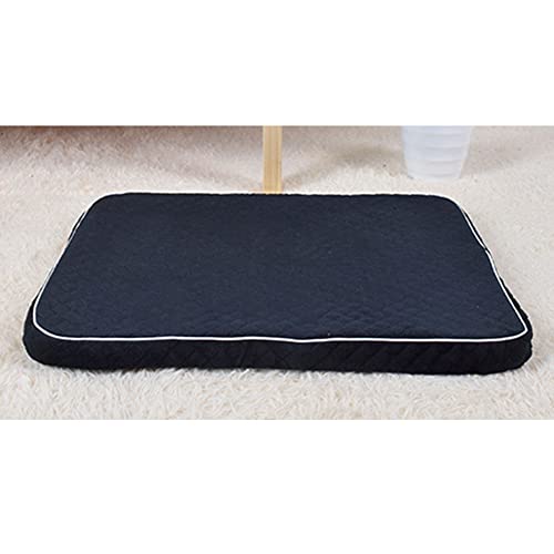 DAIHAN Hundebett für Grosse/Mittlere/Kleine Hunde mit Abnehmbarem Waschbar Bezug, Atmungsaktivem Hundekissen Utschfeste Hundematratze Hundematte,Schwarz3,3XL(95x77x4cm) von DAIHAN