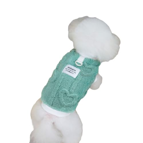 Hundehemd für Kleine Hunde, Hundekatzen Kleidung Pullis Warm Chihuahua Kleidung Nette Hunde Pullis Weich Komfortabel,Grün,XXL von DAIHAN