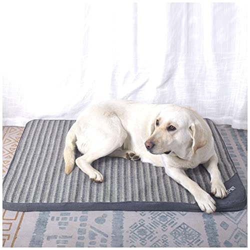 DAIHAN Hundematte, Orthopädisches Hundebett Memoryschaum Hundekissen Atmungsaktivem Hundesofa Waschbar Hundematratze mit Abziehbarer Decke für Mittelgroße Kleine Hunde,Grau,3XL(95x77x4cm) von DAIHAN