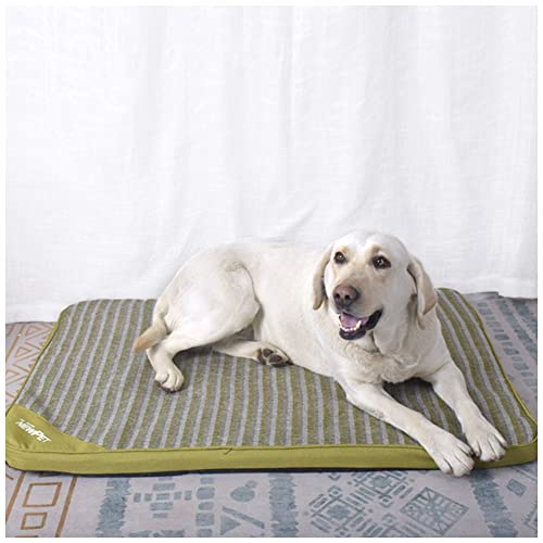 DAIHAN Hundematte, Orthopädisches Hundebett Memoryschaum Hundekissen Atmungsaktivem Hundesofa Waschbar Hundematratze mit Abziehbarer Decke für Mittelgroße Kleine Hunde,Grün,3XL(95x77x4cm) von DAIHAN