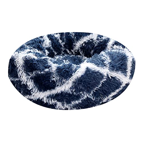 Katzen-Hundebett Flauschiger Plüsch Cosy Donut-Form Hundekorb Haustierbett Hundebett Katzenbett,Rund Selbstwarmer Kuschelzwinger Sofa Katzenkissen Pet Bolster Bett Schlafsack für Katzen und Hunde von DAIHAN