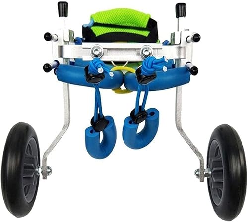 DAMOIFFP Rollstuhl für Hunde und Haustiere, Rollstuhl für Hunde, unterstütztes Hinterbein-Heimtrainer-Fahrrad, Scooter, Hunde-Mobilitätsgeschirr, behindertengerechter Autositz für Hunde und von DAMOIFFP