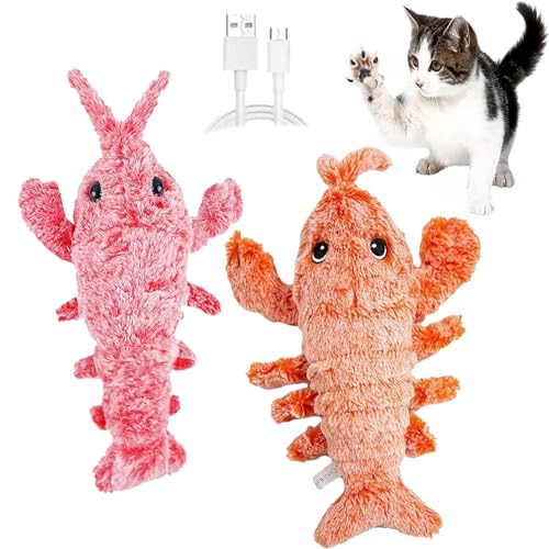 Accurateg Dog Toy, Lobster Interactive Dog Toy, Floppy Lobster Interactive Dog Toy, Floppy Lobster Dog Toy, Wiggly Lobster Toy for Dogs, Interactive Dog Toys for Large Small Dogs (2Mix) von DANC