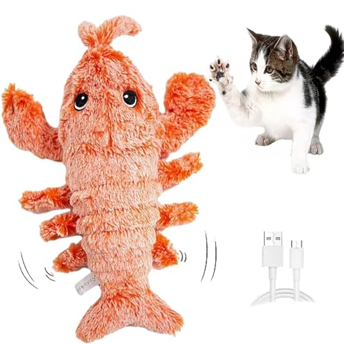 Accurateg Dog Toy, Lobster Interactive Dog Toy, Floppy Lobster Interactive Dog Toy, Floppy Lobster Dog Toy, Wiggly Lobster Toy for Dogs, Interactive Dog Toys for Large Small Dogs (Orange) von DANC