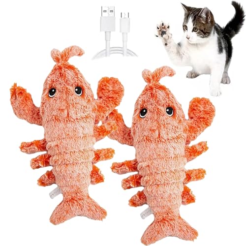 Accurateg Dog Toy, Lobster Interactive Dog Toy, Floppy Lobster Interactive Dog Toy, Floppy Lobster Dog Toy, Wiggly Lobster Toy for Dogs, Interactive Dog Toys for Large Small Dogs (Orange*2) von DANC