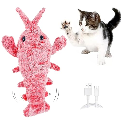 Accurateg Dog Toy, Lobster Interactive Dog Toy, Floppy Lobster Interactive Dog Toy, Floppy Lobster Dog Toy, Wiggly Lobster Toy for Dogs, Interactive Dog Toys for Large Small Dogs (Pink) von DANC