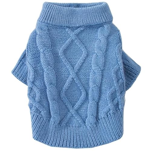 DANGAO Weicher Welpen-Hundepullover Winter-Hundestrickpullover Haustierkleidung für kleine mittelgroße Hunde Katzenkleidung Kostüm Chihuahua Mantel Kleidung von DANGAO