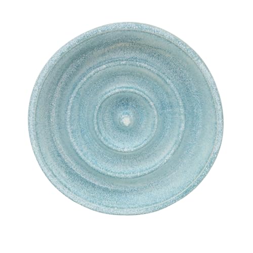 DAOFEUK Futternapf aus Keramik, rund, Anti-Ersticken und rutschfest, modisch und einfach, für Katzen und Hunde, Haustierbedarf (L,Blau1) von DAOFEUK