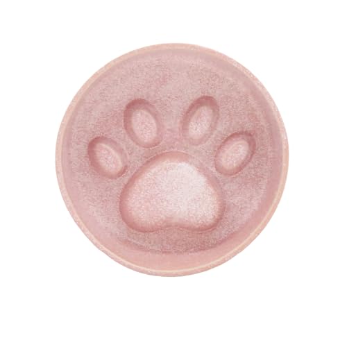 DAOFEUK Katzennapf aus Keramik, niedlich und praktisch, nicht leicht zu verformen, leicht zu reinigen, Haustierbedarf, für Katzen und Hunde, Haustiernapf (Rosa) von DAOFEUK