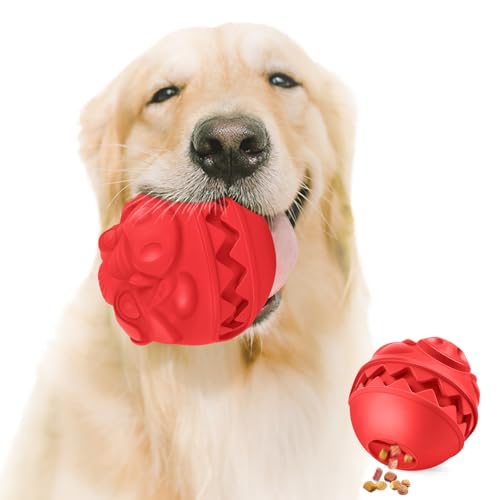 DAOZIJI Hundespielzeug aus Gummi, unzerstörbarer Hundeball für aggressive Kauer, interaktives Leckerli-Spielzeug für Langeweile, um sie zu beschäftigen, großer aggressiver Kauball DAOZIJI Hundespielzeug aus Gummi, unzerstörbarer Hundeball für aggressive Kauer, interaktives Leckerli-Spielzeug für Langeweile, um sie zu beschäftigen, großer aggressiver Kauball von DAOZIJI