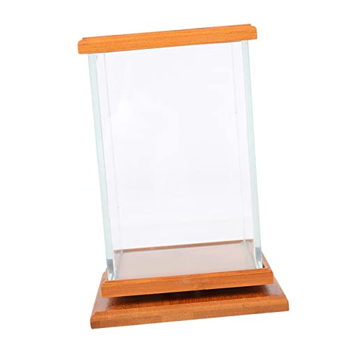 DAPERCI 360 Grad drehbares Aquarium Transparenter Wassertank Aquarium Dekoration von DAPERCI