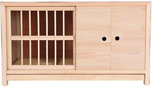 DAPERCI Vogelkäfige Stand Pet Bird Flight Cages Parrot Pet House Haushalt Pet Bird Breeding Cage, Natural Pigeon Pair Cage, Push-Pull Light-Proof Pigeon Supplies Vogelkäfige (Color : Primary Color) von DAPERCI