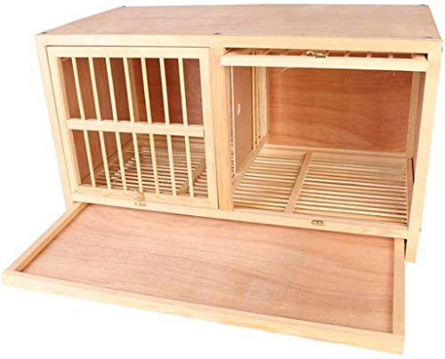 DAPERCI Vogelkäfige Stand Pet Bird Flight Cages Parrot Pet House Komfortabler und langlebiger Taubenkäfig, atmungsaktiver Kiefern-Papageienkäfig, große, geräumige Vogelvilla Vogelkäfige von DAPERCI