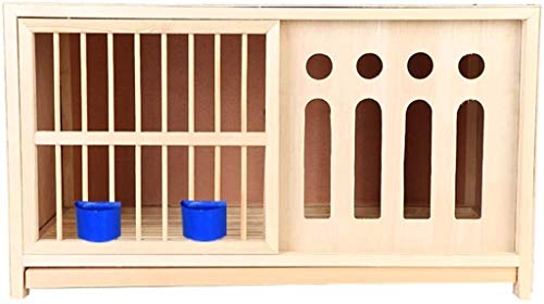 DAPERCI Vogelkäfige Stand Pet Bird Flight Cages Parrot Pet House Racing Pigeon Nistkasten, bequemer und atmungsaktiver Taubenkäfig, natürliches Kieferntaubenzubehör, einfache Installation Vogelkäfige von DAPERCI