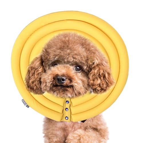 DASHIELL Hunde-Erholungskegel, Donut-Halsband für Hunde | Comfort Recovery Kegelhalsband für Hunde,Verstellbare Passform, wasserabweisendes Donut-Halsband für Hunde und Katzen von DASHIELL