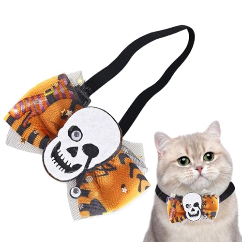 DASHIELL Katzenhalsband Halloween – Kätzchen-Halsbänder, rutschfestes Katzenhalsband – Hundegeschirr für Halloween-Partys, Weihnachtsfeiern von DASHIELL