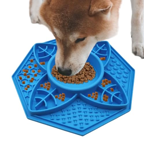 DASHIELL Leckmatte für Haustiere, Leckmatte für Hunde | Achteckiges Design Dog Licky Slow Food Pad,Hundekisten-Leckpads, langsamer Futterspender, Leckpad-Kisten-Trainingsspielzeug für mittelgroße und von DASHIELL