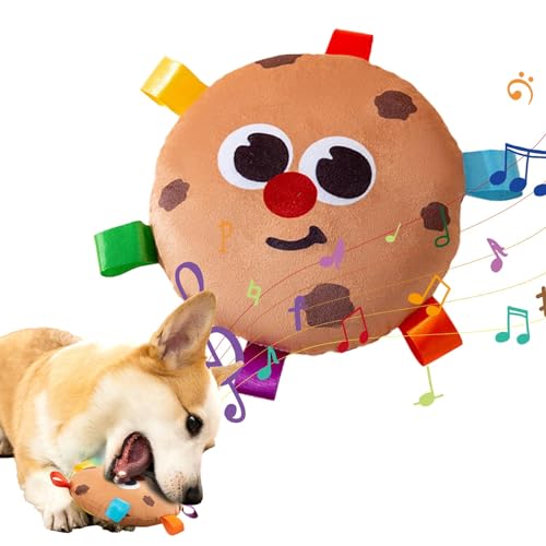 DASHIELL Quietschspielzeug für Hunde, Quietschspielzeug für Haustiere - Pet Toys Quietschendes Plüschspielzeug mit Sound,Plüsch-Kauspielzeug in Erdform, Plüsch-Hundespielzeug für Katzen, kleine, von DASHIELL