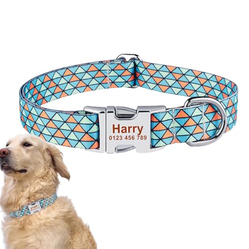 DASHIELL Verstellbares Hundehalsband, Basic-Hundehalsbänder | Leichte, Bequeme, Flexible Hundehalsbänder - Buntes Haustierhalsband-Hundezubehör für große, kleine und mittelgroße Hunde von DASHIELL