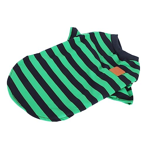 DAUZ Haustierkleidung, Gestreiftes Hundeshirt, Einfach zu Tragen, 2 Beine, Bequem, Locker für Zuhause, Party (XL) von DAUZ