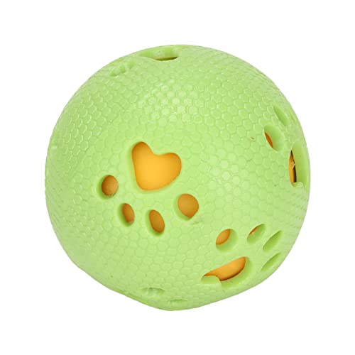 DAUZ Hunde-Puzzle-Ball-Spielzeug, Ungiftig, Zahnreinigung, Langeweile, Tierfutter-Ausgabeball, Gummi, für den Innenbereich, für Welpen (Green) von DAUZ