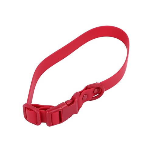 DAUZ Hundehalsband aus PVC, Leichtes Hundehalsband, Hautfreundlich, Verstellbar, Weich, Wasserdicht, Leicht zu Reinigen für Hunde (31–50 cm/12,2–19,7 Zoll verstellbar) von DAUZ