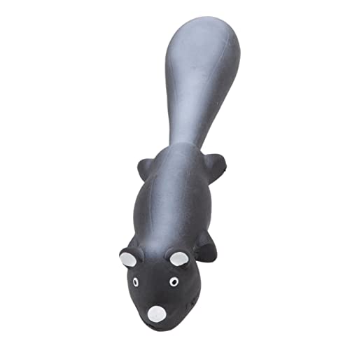 DAUZ Latex-Hundespielzeug, Niedliche Tierform Zur Linderung von Langeweile für Quietschende Welpen für den Innen- und Außenbereich (Black) von LEYT