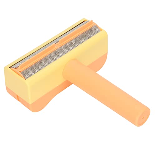 DAUZ Tierhaarentferner-Roller, Umfassende Reinigung, Bidirektionale Haarentfernung, Tierhaarentferner, Polyester-Seidenborsten für Haustierpflegewerkzeug (Gelb Orange) von DAUZ