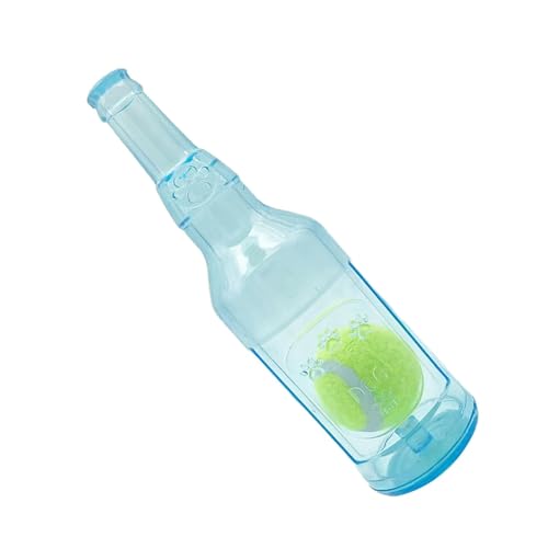 DAWCBVJQ Gummi Quietschflasche Hundespielzeug, Gummi Aggressive Kauflasche Hundespielzeug, Wasserflasche Hunde Spielspielzeug, Niedliches Haustier-Trainingswerkzeug, Welpenzahnreinigungsgerät für von DAWCBVJQ