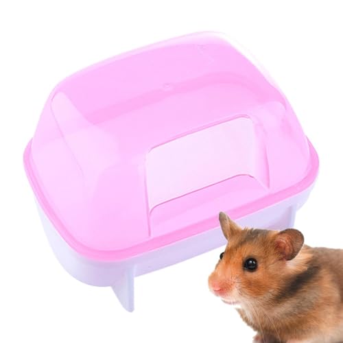 DAWCBVJQ Hamster-Sandbadbehälter, Chinchilla-Staubbadhaus – abnehmbares Hamsterbad, Hamster-Klo, stabile Hamster-Badewanne, Toilette für Zwerghamster/Chinchilla von DAWCBVJQ