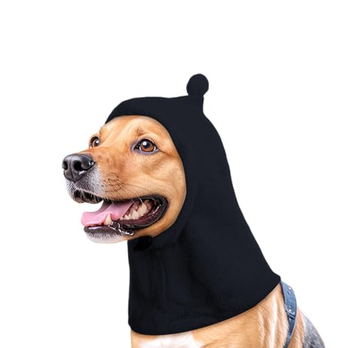 DAWCBVJQ Hundemütze-Kostüm,Hunde-Snood-Gehörschutz - Warme Kopfbedeckung für Welpen im und Winter - Verstellbarer, warmer Hundekopfwickel, weiche Winter-Hundeschutzmütze für kleine, mittlere und große von DAWCBVJQ