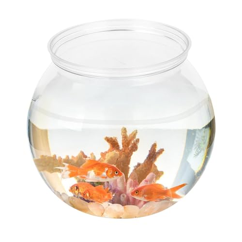 DAWCBVJQ Kugelaquarium Groß Goldfischglas Kugelvase Für Blumen Und Dekoration Glasvase Rund Glasschale Deko Fischschale Klarsichtbehälter Für Aquarien Sturzsicher, Für Kampffische Und Andere Kleine von DAWCBVJQ