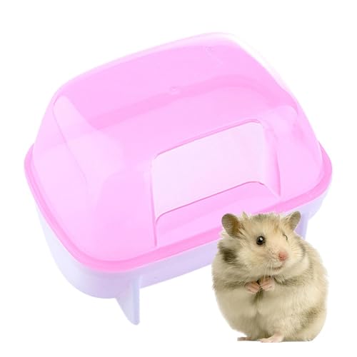 DAWCBVJQ Sandbad für Hamster, Chinchilla-Staubbad, abnehmbares Hamsterbad, Hamster-Klo, stabile Hamster-Badewanne, Toilette für Zwerghamster, Chinchilla von DAWCBVJQ