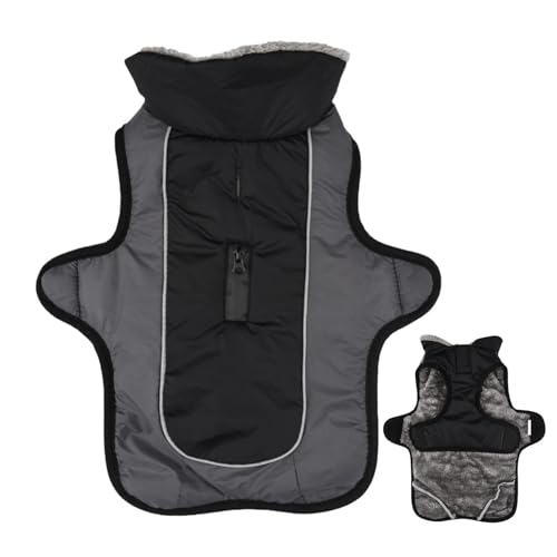 DAWCBVJQ Warme Hundejacke, Hundemantel - Warme Winterjacke für Hunde - wasserdichte Hunde-Schneejacken-Kleidung, reflektierende Winter-Hundekleidung für große Hunde und Haustiere von DAWCBVJQ