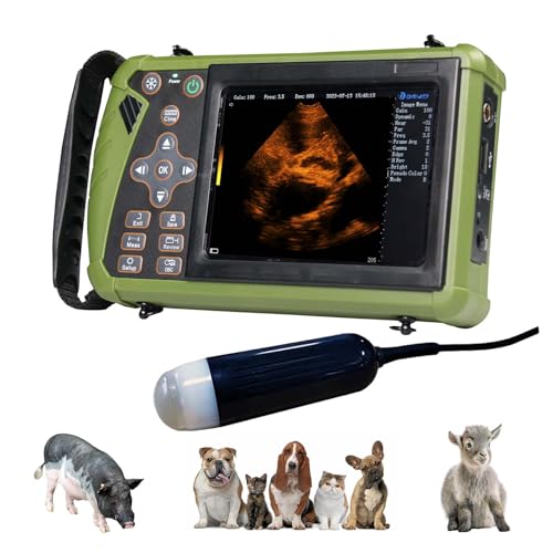 DAWEIanimed S0 Vet Ultraschallgerät für Schwangerschaft, Tierarzt, Ultraschallscanner mit 3,5 MHz konvexer Sonde für Hund, Katze, Ziege, Schwein von DAWEIanimed