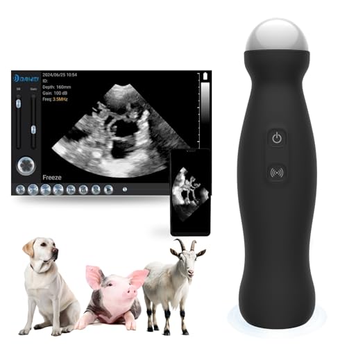 DAWEIanimed Ultraschallgerät Kabellos Ultraschallgerät Kabellos für Android Handheld Ultraschallscanner für Schwein, Hund, Schaf von DAWEIanimed