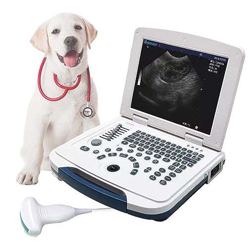 DAWEIanimed Veterinär-Ultraschall-Scanner, Laptop, Ultraschallgerät mit 3,5 MHz konvexer Sonde für Tiere, Hunde, Ziegen, Schweine, Schafe von DAWEIanimed