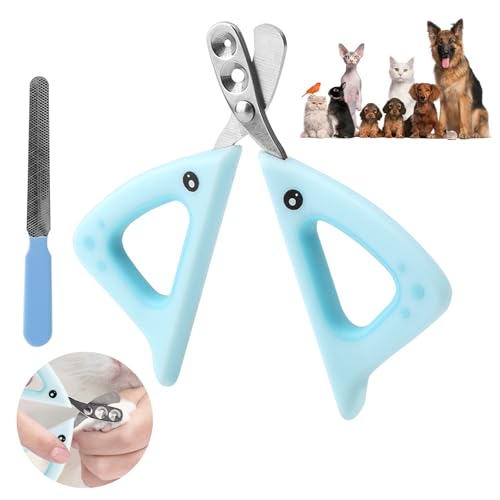 DAWRIS Katzennagelknipser mit Sicherheitsschutz, Katzenkrallenzange, professioneller Haustier-Nagelknipser für Katze, Hunde-Nagelschneider für Katze, Kätzchen, Welpen, kleine Hunde, Vögel, Kaninchen, von DAWRIS